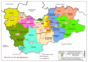 Wahlkreise Sächsische Schweiz-Osterzgebirge