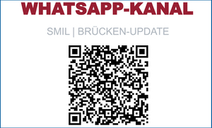 QR-Code zum Whatsapp-Kanal des SMIL - Updates zur Elbebrücke Bad Schandau