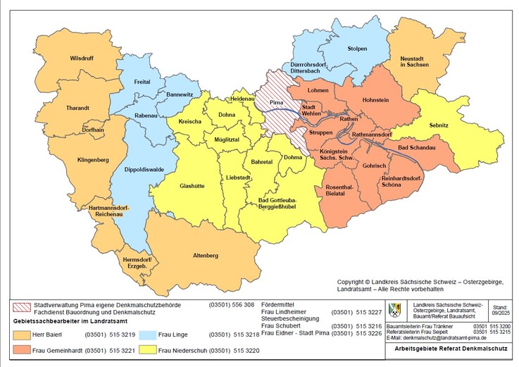 Ansprechpartner beim Referat Denkmalschutz