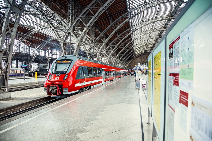 Die Befragung findet unter anderem im Regionalexpress zwischen Dresden und Leipzig statt.