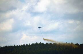 Foto von einem Hubschrauber