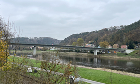 Ansicht der Brücke in Bad Schandau