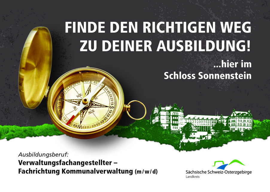 Plakat zu Ausbildung im Landratsamt