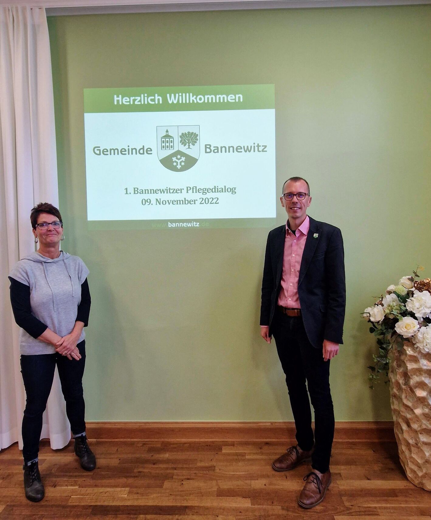 Pflegedialog in Bannewitz - Bürgermeister und Pflegenetzkoordinatorin