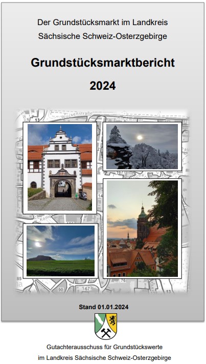 Deckblatt Grundstücksmarktbericht 2024