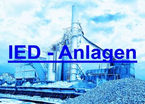 Logo mit Abbildung einer IED Anlage