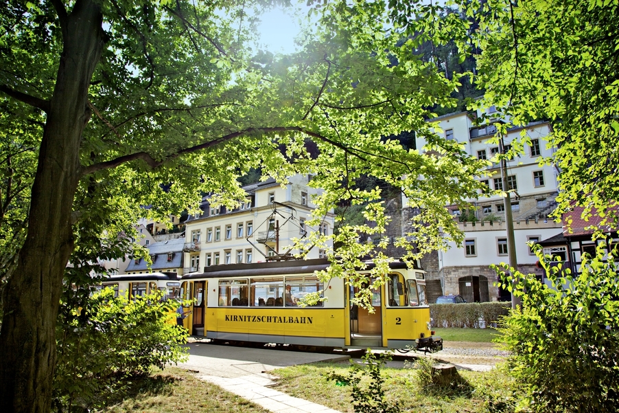 Kirnitzschtalbahn in Bad Schandau