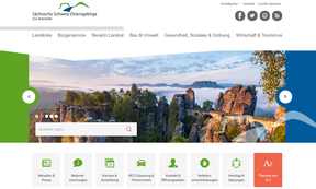 Screenshort von der Landkreiswebseite
