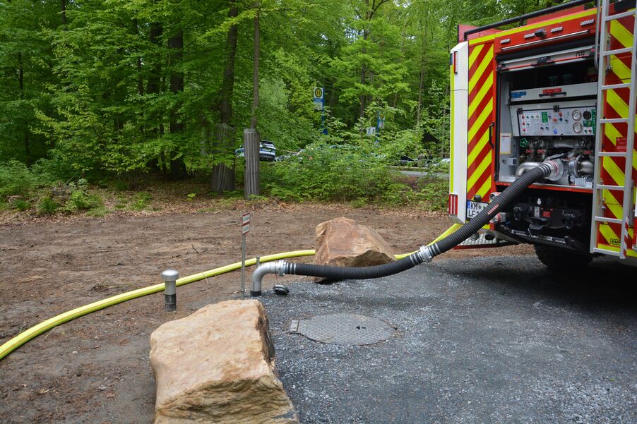 Neue Löschwasserzisterne in Hohnstein