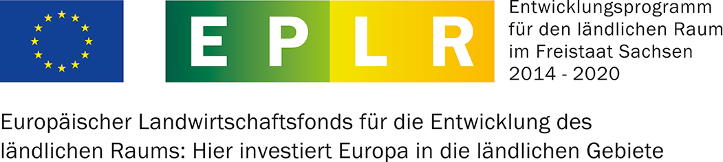 Logo des Europäischen Landwirtschaftsfonds für die Entwicklung des ländlichen Raumes: Hier investiert Europa in die ländlichen Gebiete