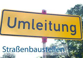 Symbolbild Schild Umleitung
