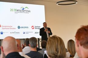Landrat Michael Geisler eröffnet den Wirtschaftstag 2026